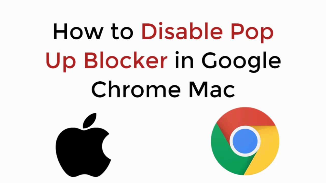 google chrome pop up blocker for mac